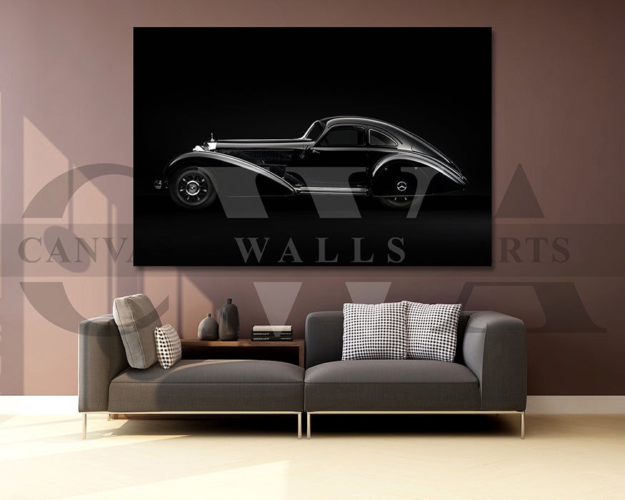 Mercedes-Benz 540K Special Roadster Canvas Wall Art Car Poster Print