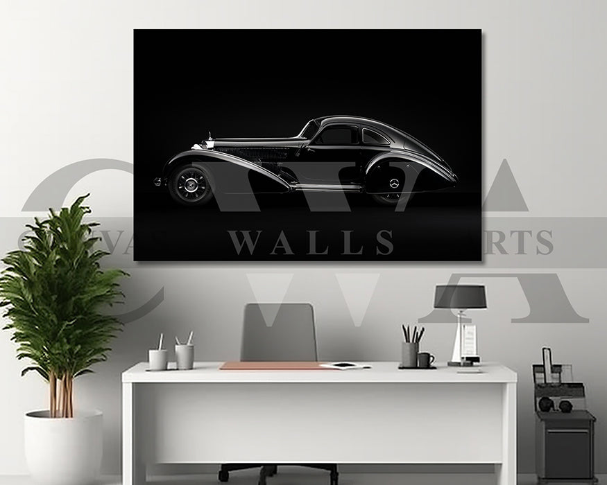 Mercedes-Benz 540K Special Roadster Canvas Wall Art Car Poster Print