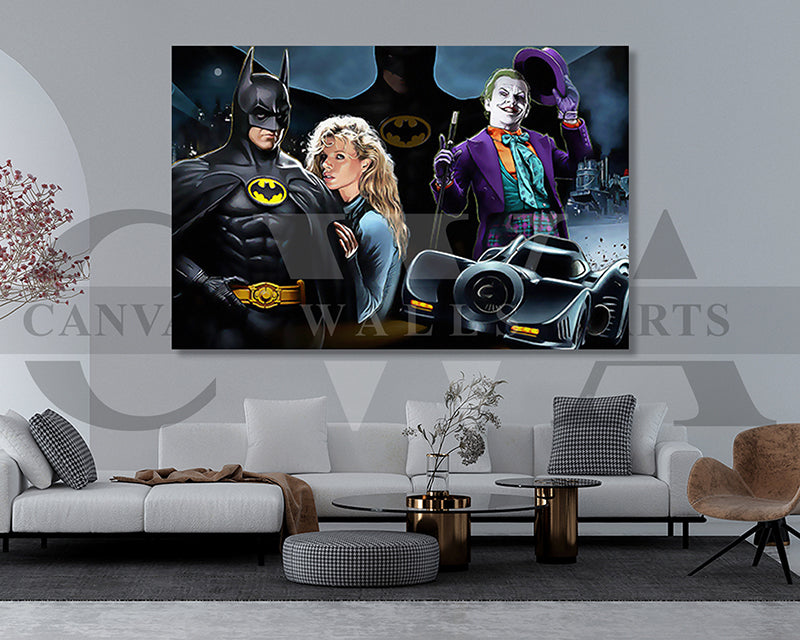 Batman Canvas Wall Art Movie Oil Painting Canvas Print