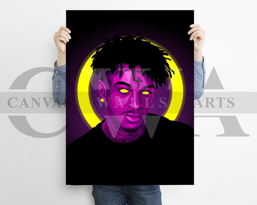 21 Savage Canvas Wall Art