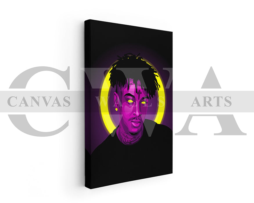 21 Savage Canvas Wall Art