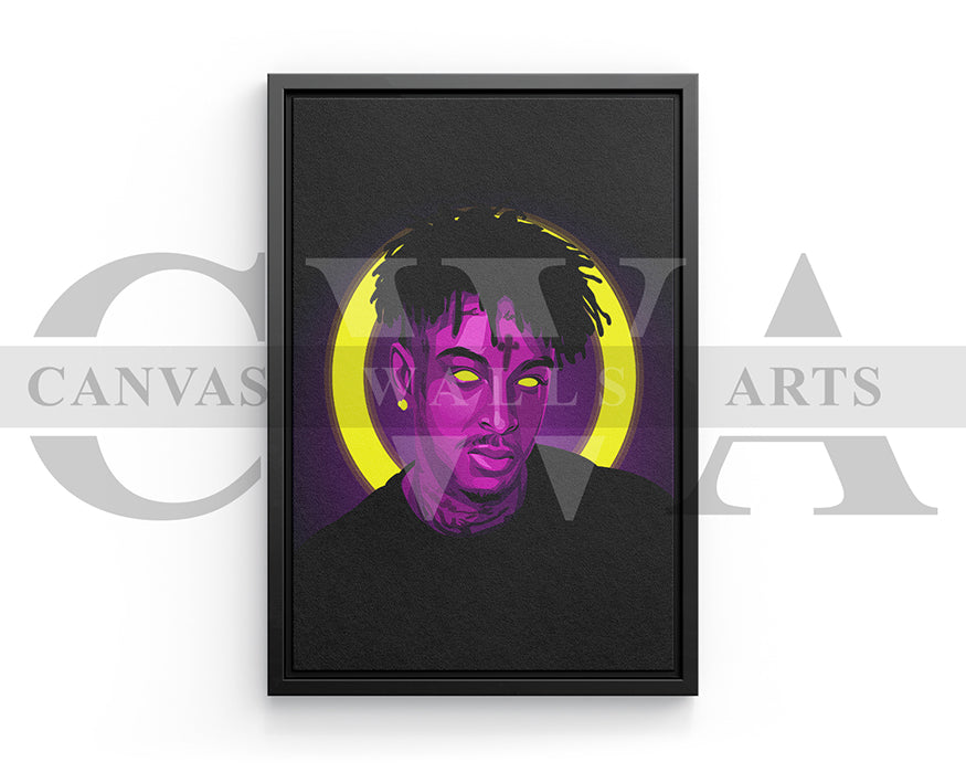 21 Savage Canvas Wall Art