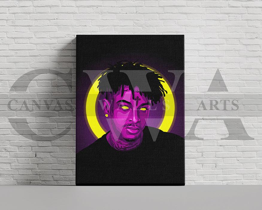 21 Savage Canvas Wall Art