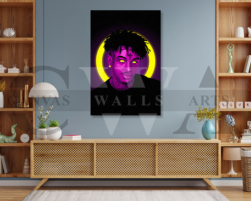 21 Savage Canvas Wall Art