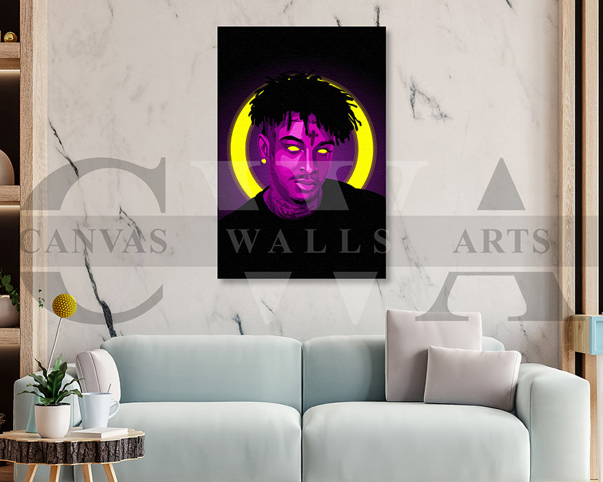 21 Savage Canvas Wall Art