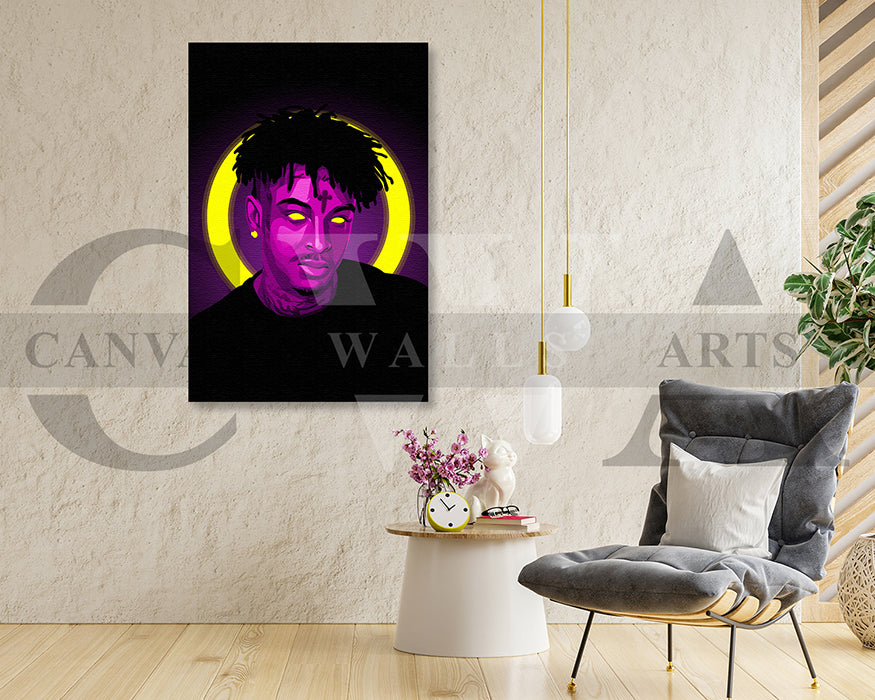 21 Savage Canvas Wall Art