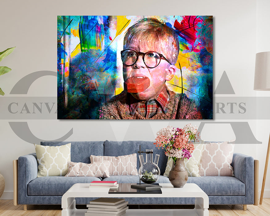 A Christmas Story Wall Art Canvas Wall Art Movie Poster