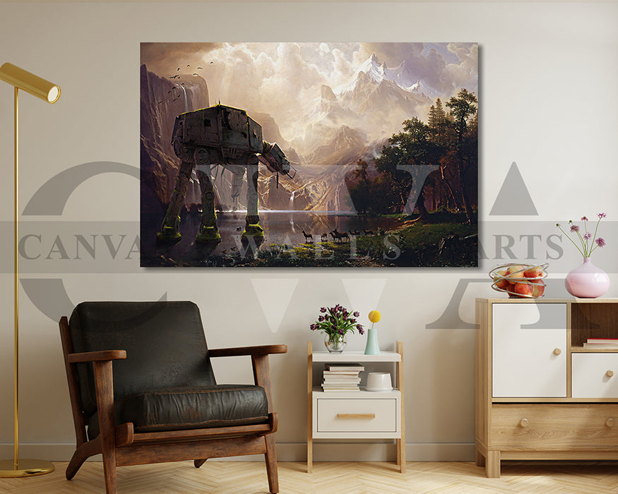 AT-AT Walker Canvas Wall Art Abstract Movie Poster Print
