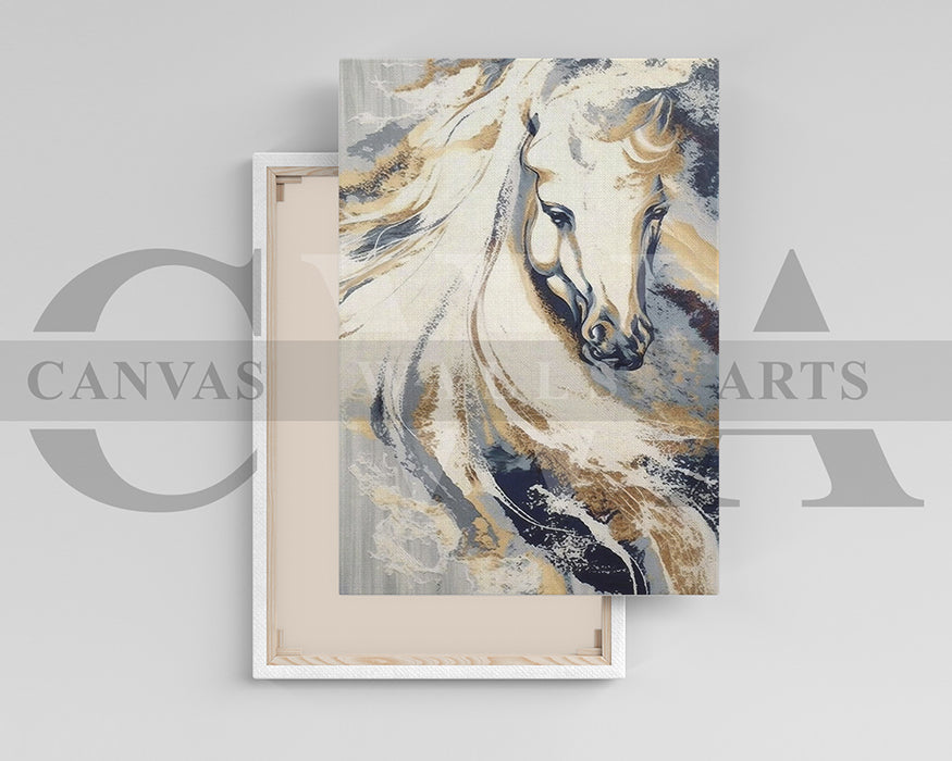 Abstract Horse Canvas Wall Art