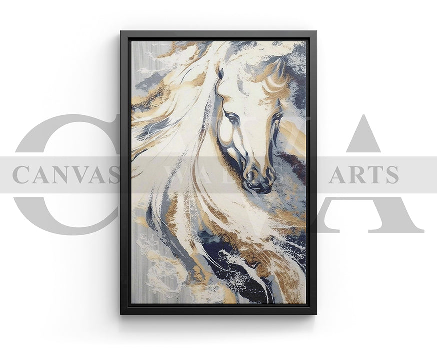 Abstract Horse Canvas Wall Art