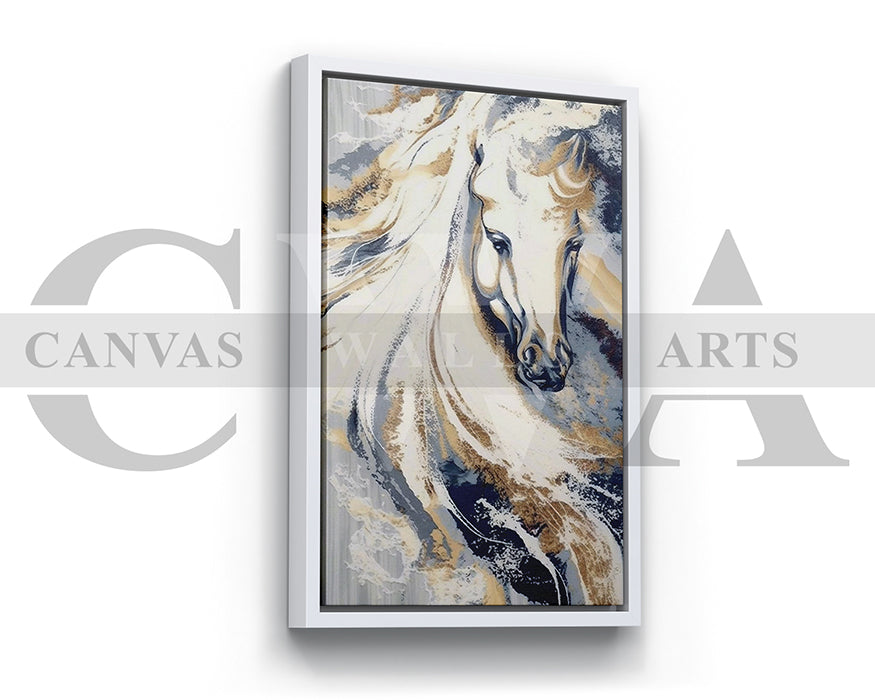 Abstract Horse Canvas Wall Art
