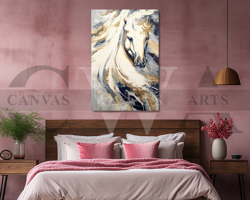 Abstract Horse Canvas Wall Art
