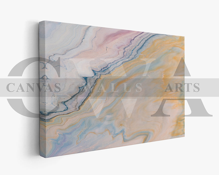 Abstract Liquid Marble Canvas Wall Art