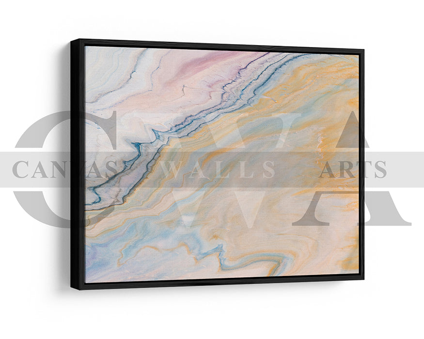 Abstract Liquid Marble Canvas Wall Art