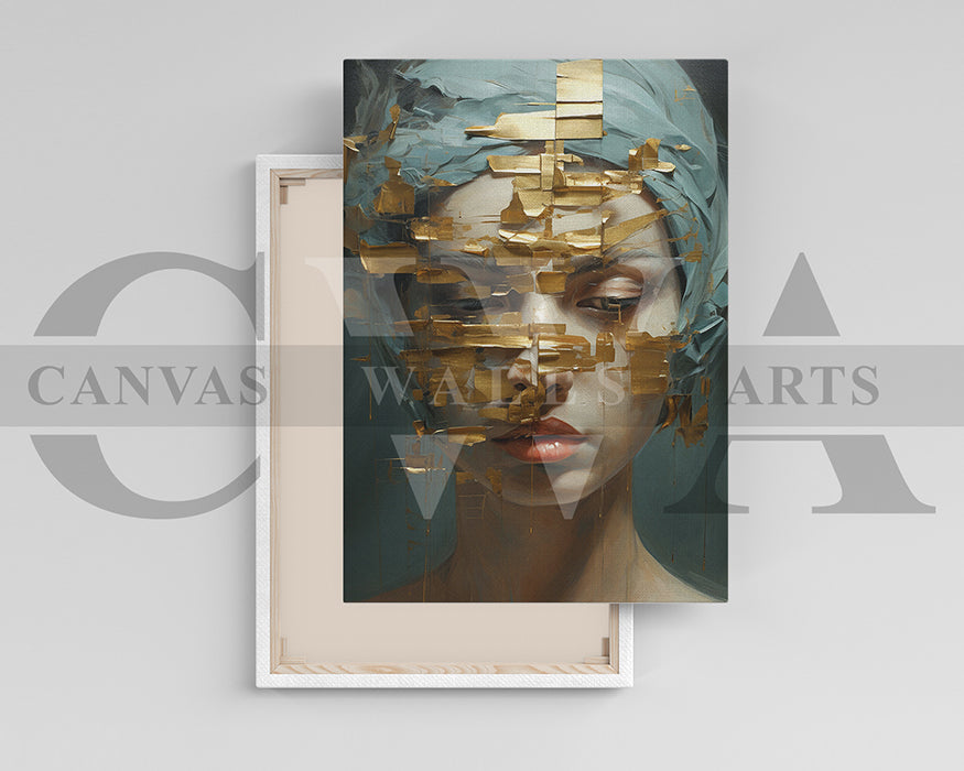 Abstract Painting Woman Canvas Wall Art