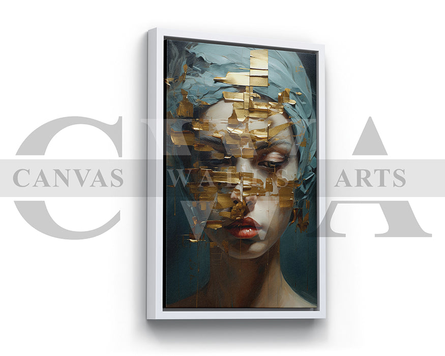 Abstract Painting Woman Canvas Wall Art