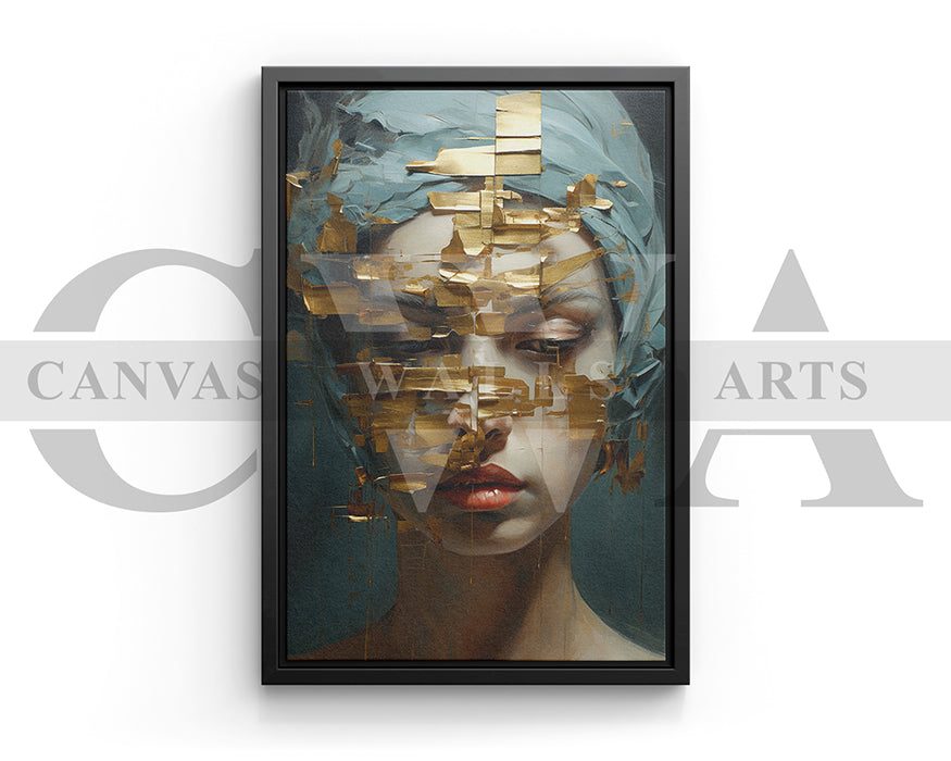 Abstract Painting Woman Canvas Wall Art