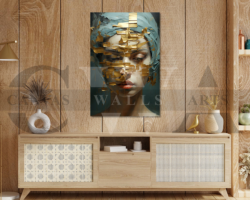 Abstract Painting Woman Canvas Wall Art
