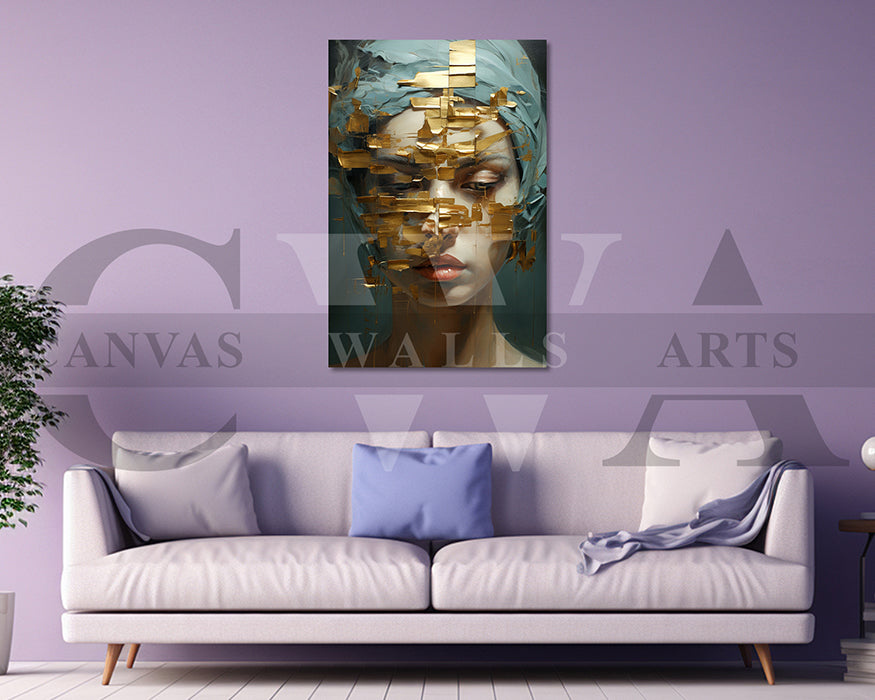 Abstract Painting Woman Canvas Wall Art
