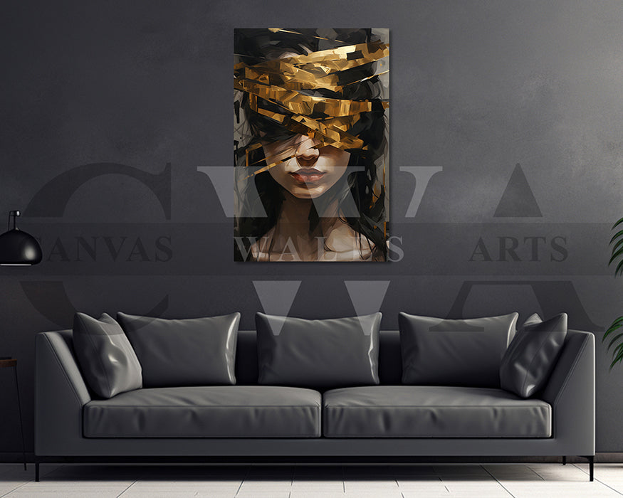 Abstract Painting Woman Wall Art
