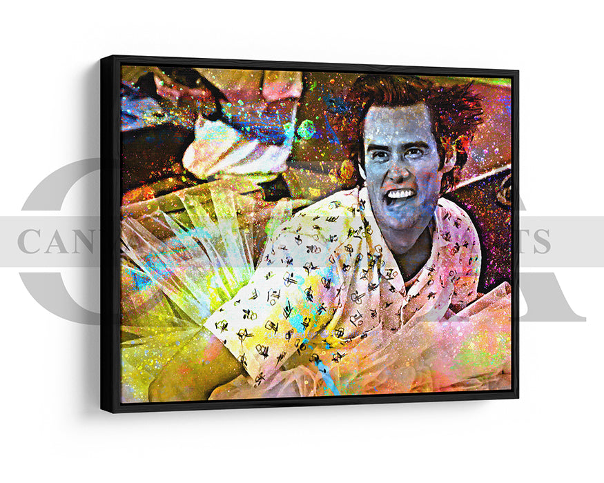 Ace Ventura Pet Detective Canvas Wall Art Abstract Movie Poster Print