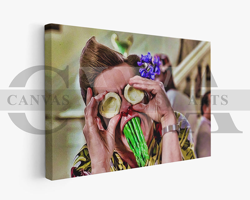 Ace Ventura Fruit Face Canvas Wall Art Movie Oil Painting Canvas Print