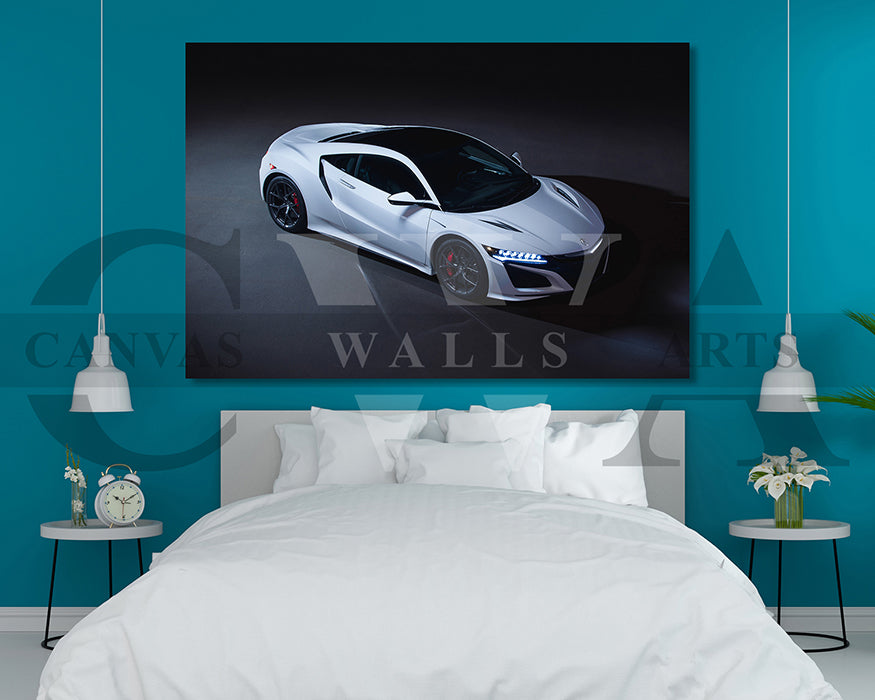 Acura NSX Canvas Wall Art Sport Car Poster Print