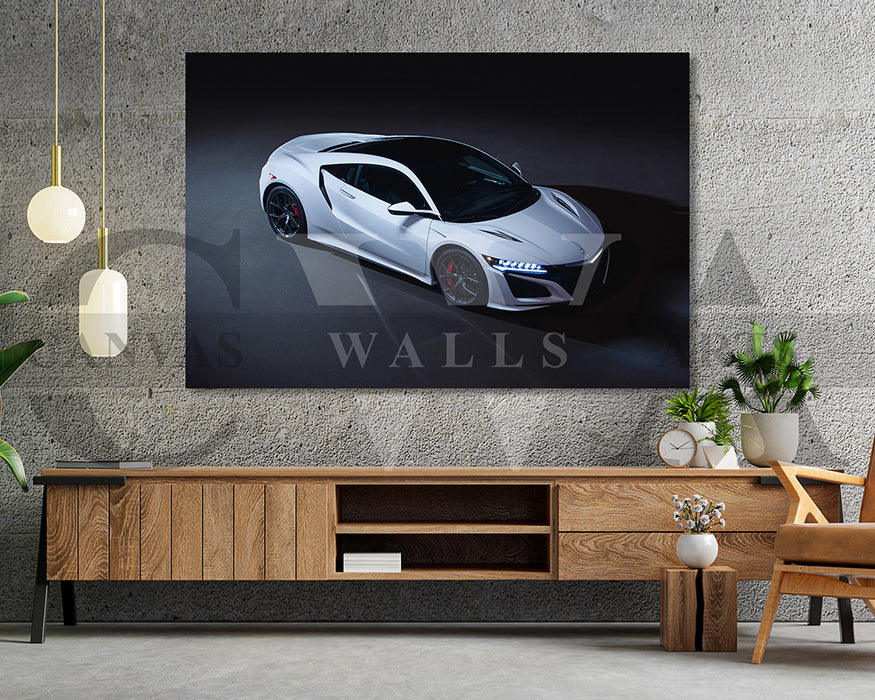 Acura NSX Canvas Wall Art Sport Car Poster Print
