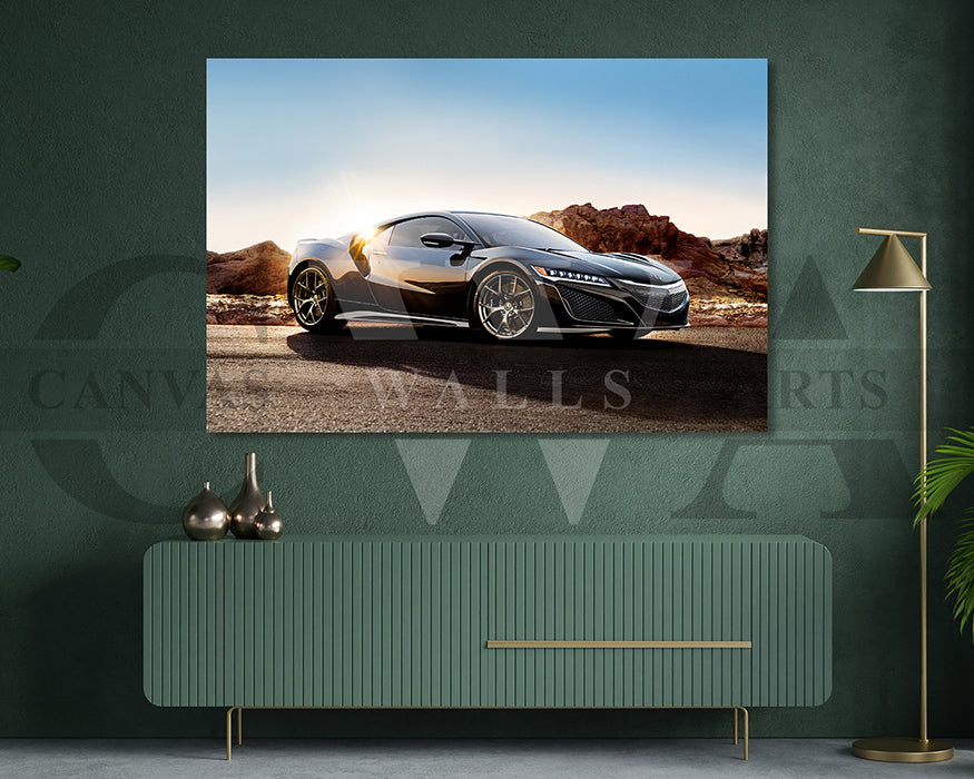 Acura NSX Canvas Wall Art Sport Car Poster Prints