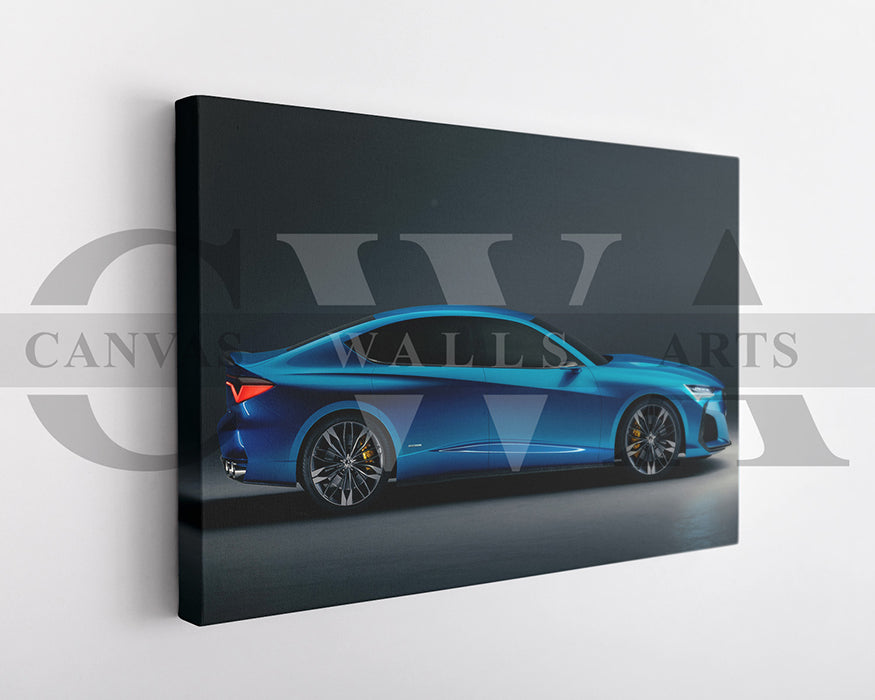 Acura Type S Canvas Wall Art Car Poster Prints
