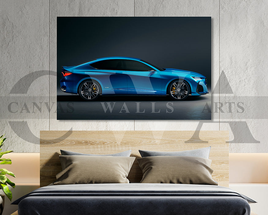 Acura Type S Canvas Wall Art Car Poster Prints