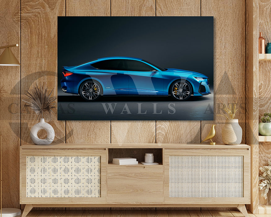 Acura Type S Canvas Wall Art Car Poster Prints