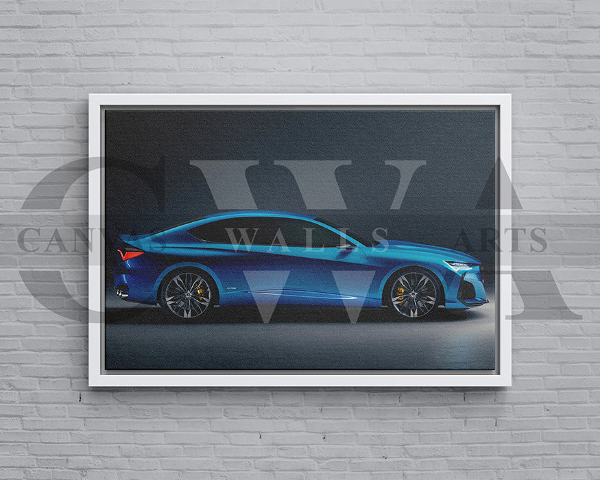 Acura Type S Canvas Wall Art Car Poster Prints