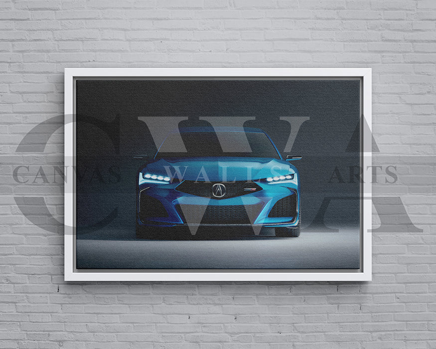 Acura Type S Canvas Wall Art Car Poster Frame