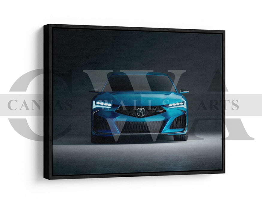 Acura Type S Canvas Wall Art Car Poster Frame