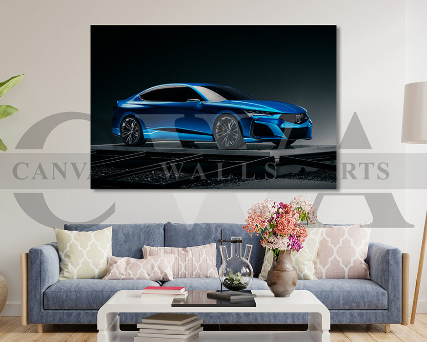 Acura Type S Canvas Wall Art Car Poster Print