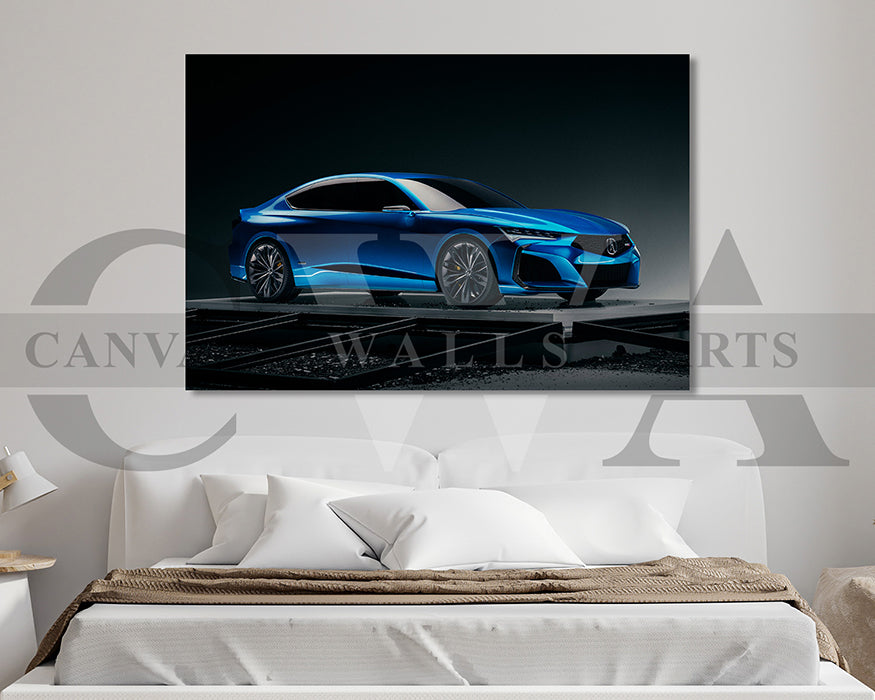 Acura Type S Canvas Wall Art Car Poster Print