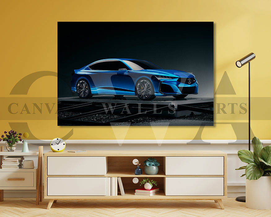 Acura Type S Canvas Wall Art Car Poster Print