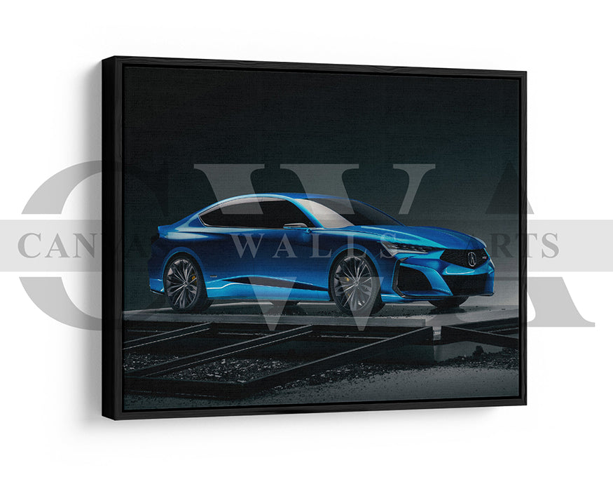 Acura Type S Canvas Wall Art Car Poster Print