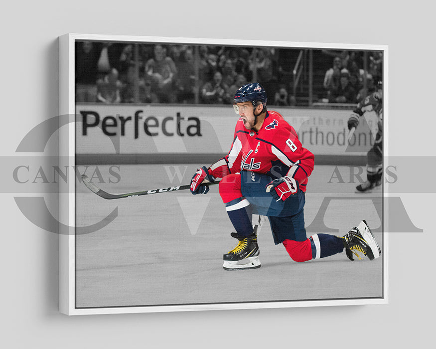 Aleksander Barkov Black & White Canvas Art Ice hockey Canvas Wall Art
