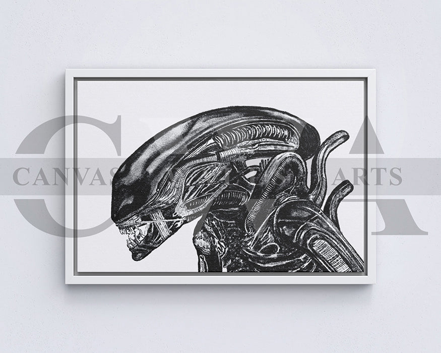 Alien Canvas Wall Art Abstract Movie Poster Print