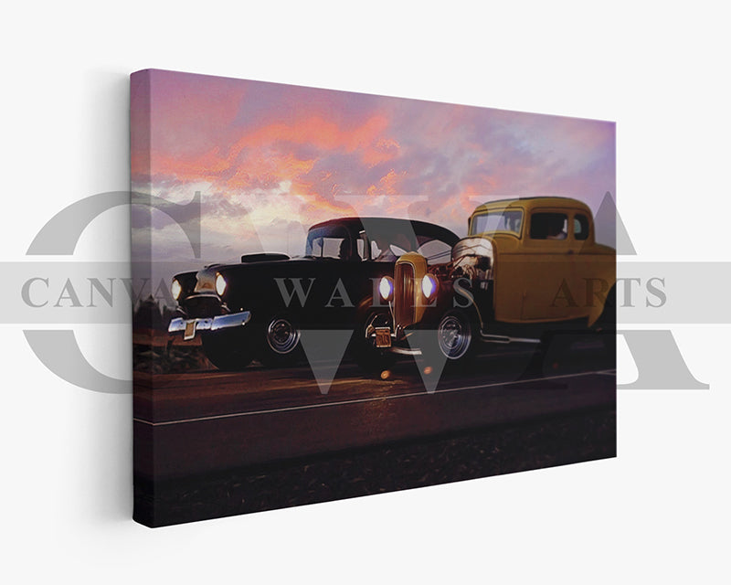 American Graffiti Canvas Wall Art Movie Oil Painting Canvas Print