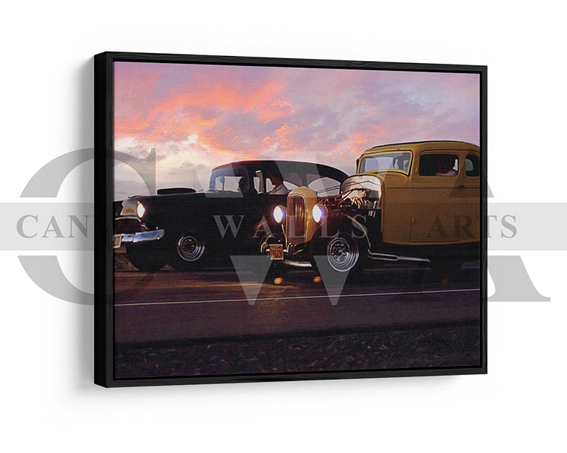 American Graffiti Canvas Wall Art Movie Oil Painting Canvas Print