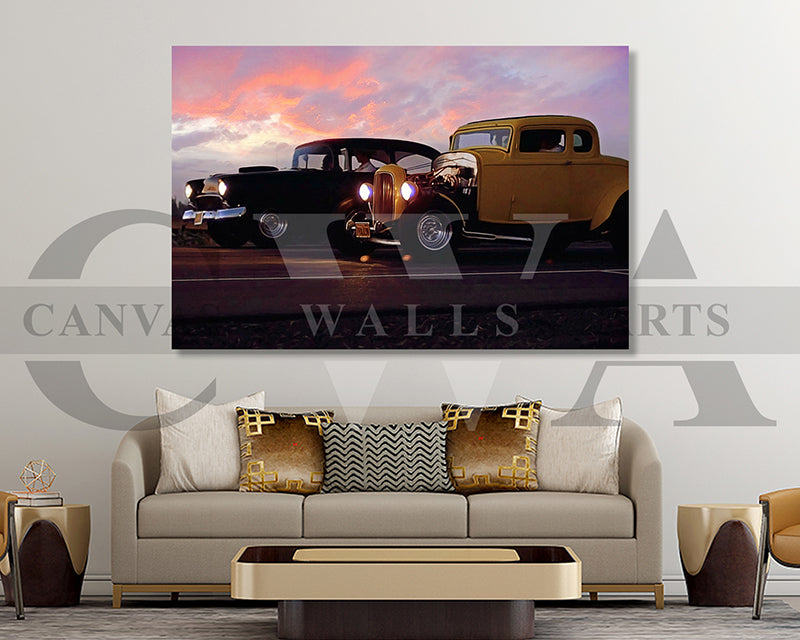 American Graffiti Canvas Wall Art Movie Oil Painting Canvas Print
