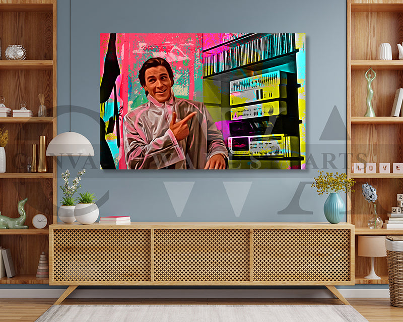 American Psycho Canvas Wall Art Movie Oil Painting Canvas Print