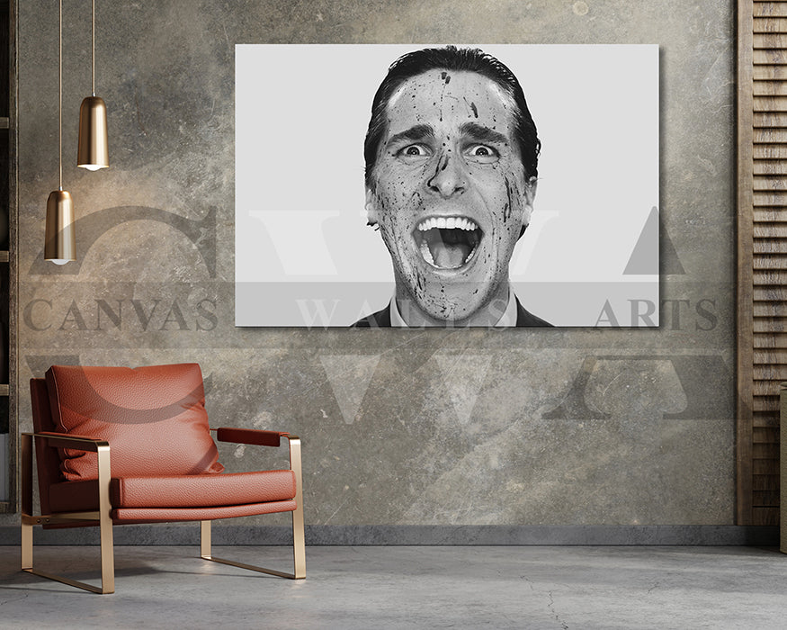American Psycho Canvas Wall Art Movie Poster Print