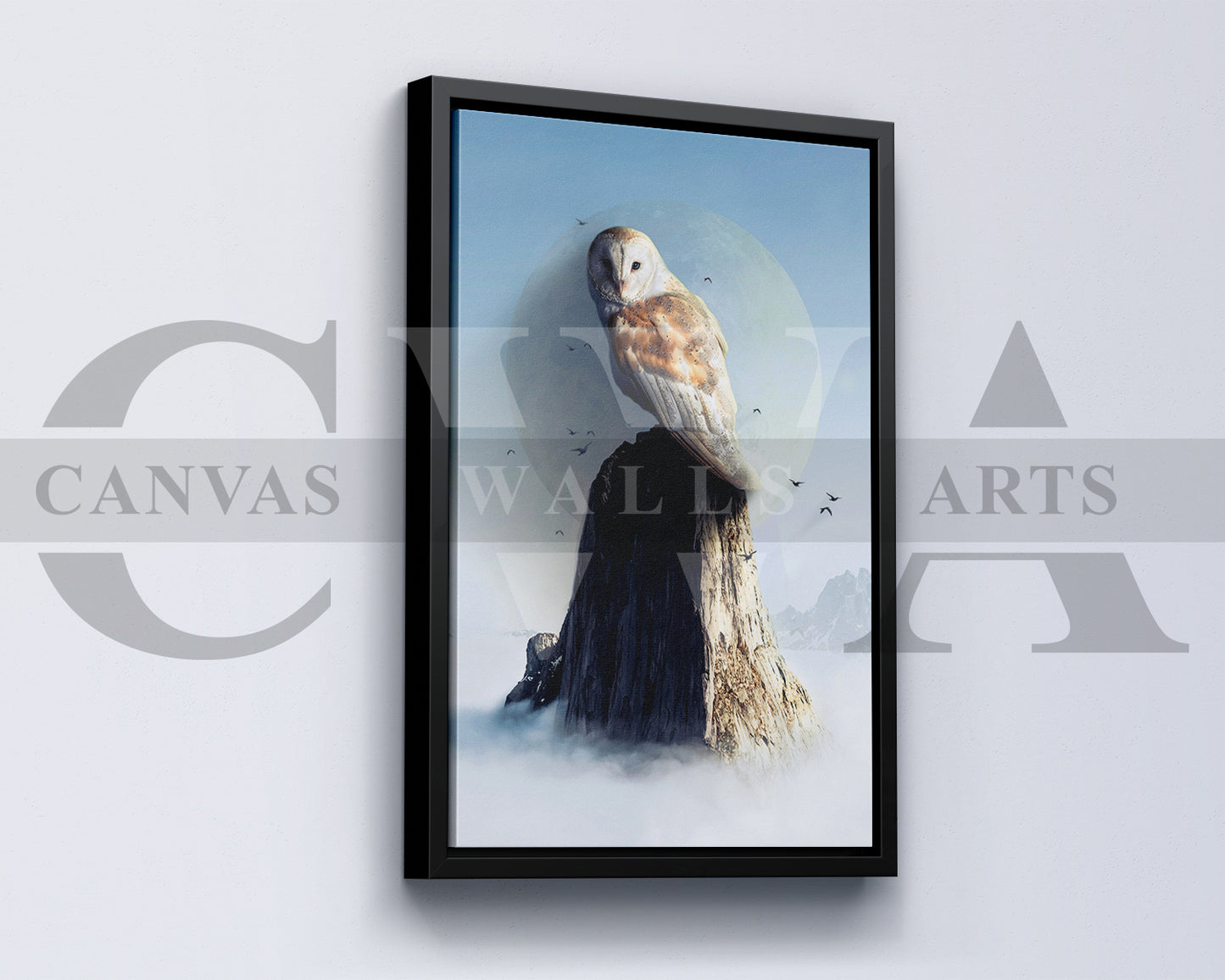 Ancestral Owl Canvas Wall Art