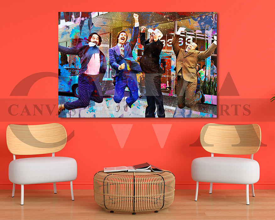 Anchorman Canvas Wall Art Abstract Movie Poster Print