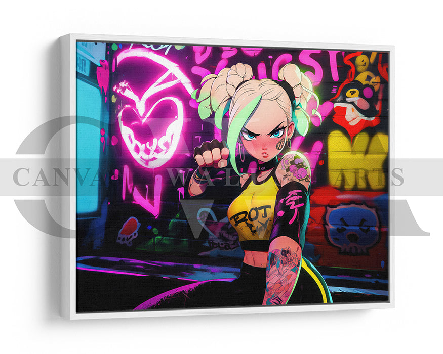 Anime Girl Canvas Wall Art