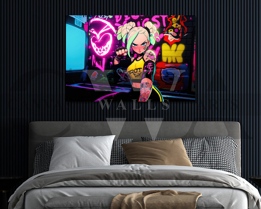 Anime Girl Canvas Wall Art